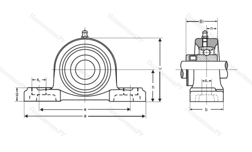 Подшипниковый узел UKP 217 в Томске