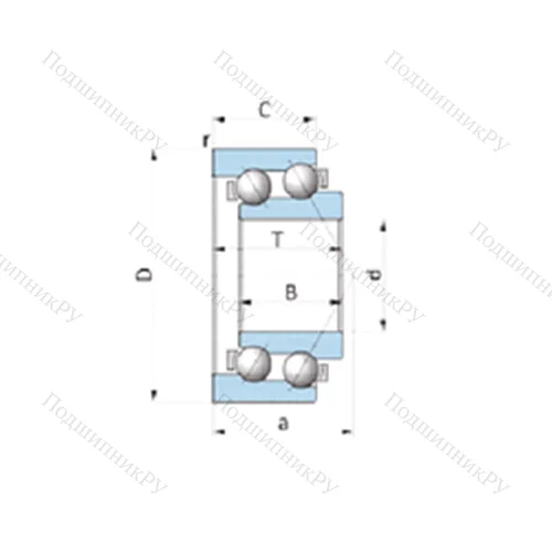 Подшипник шариковый радиально-упорный F-234975.04