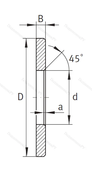 Игольчатый подшипник кольцо упорное LS 1528