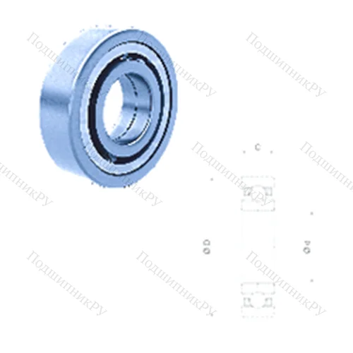 Подшипник шариковый радиально-упорный QJ 211FM/C 3