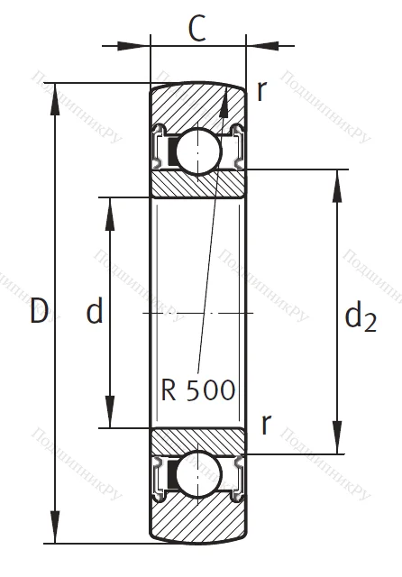 Подшипник LR 203 2RSR