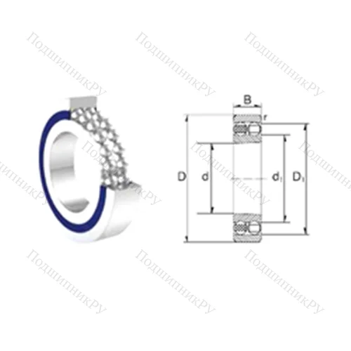 Подшипник шариковый радиальный самоцентрирующийся S 2202-2RS