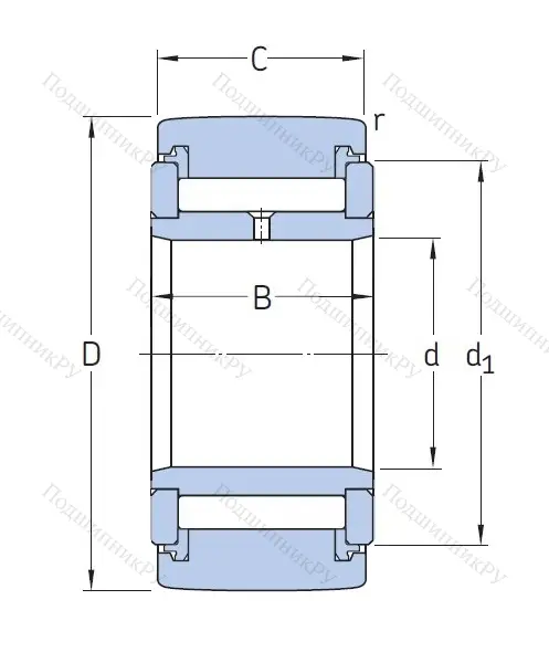 Игольчатый подшипник NATV 12 PP A