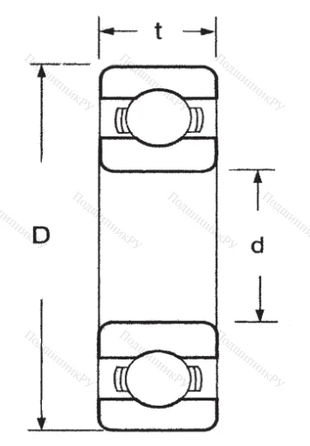 Однорядный шариковый подшипник 76-80224 (6224 2Z C 3) FBJ от производителя  FBJ
