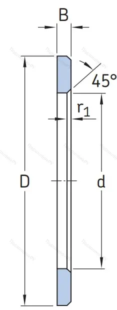 Игольчатый подшипник упорное кольцо LS 3047