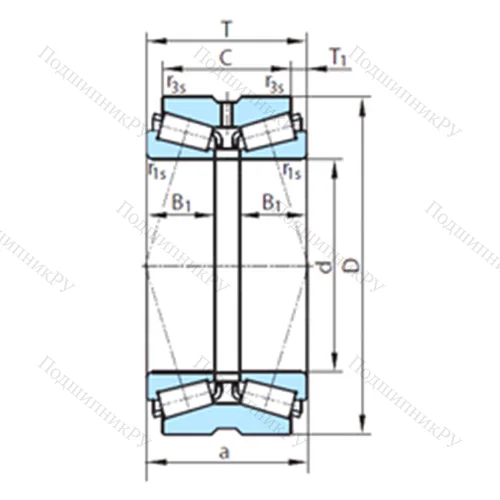 Подшипник роликовый радиально-упорный  610-22