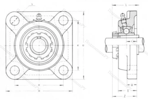Подшипниковый узел UKF 211 в Томске