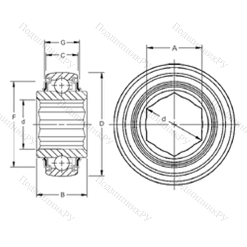 Подшипник шариковый радиальный