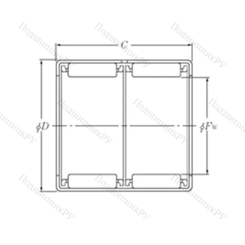 Подшипник игольчатый радиальный 712084110 от производителя  INA