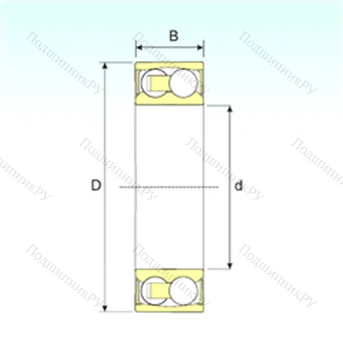 Подшипник шариковый радиальный самоцентрирующийся 2214-2RSTN 9