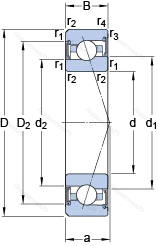 Подшипник S 7006 CE/HCP 4A