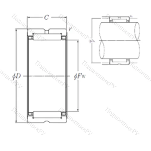 Подшипник игольчатый радиальный
