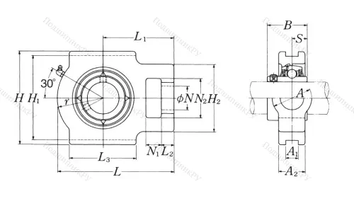 Подшипниковый узел UCT 209 D 1 NSK в Томске