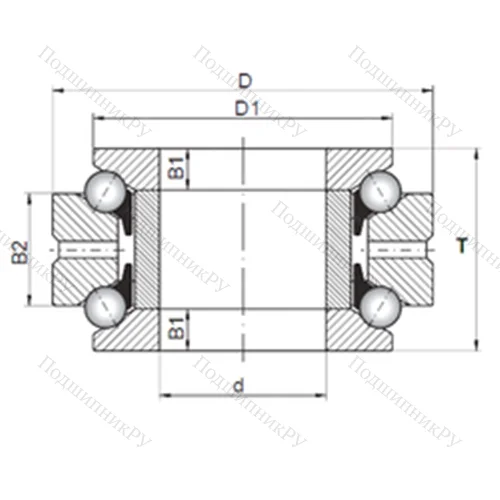 Подшипник шариковый упорно-радиальный 234430