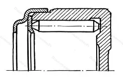Модификация подшипника 804707А размер 33,635x50x37 МПЗ