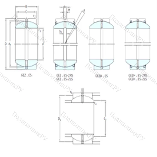 Подшипник скольжения сферический GEZ 010ES