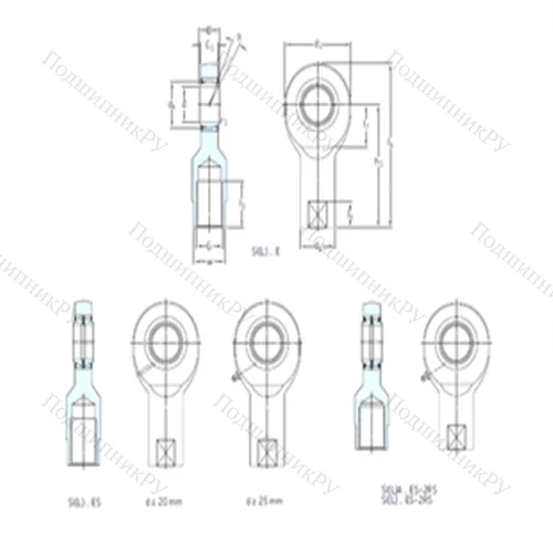 Подшипник скольжения сферический SI 8E