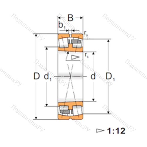 Подшипник роликовый радиальный самоцентрирующийся 22316 KMBW 33