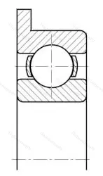 Модификация подшипника 5-1840083ЮТ размер 3x7/8,1x2 ГПЗ-4