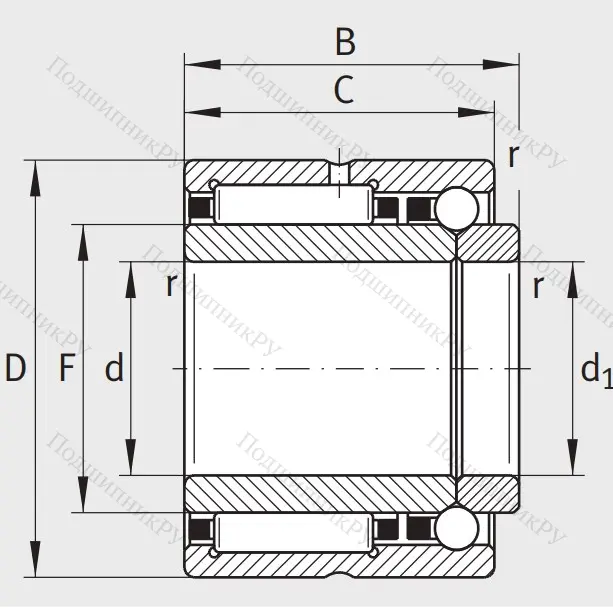 Комбинированный подшипник