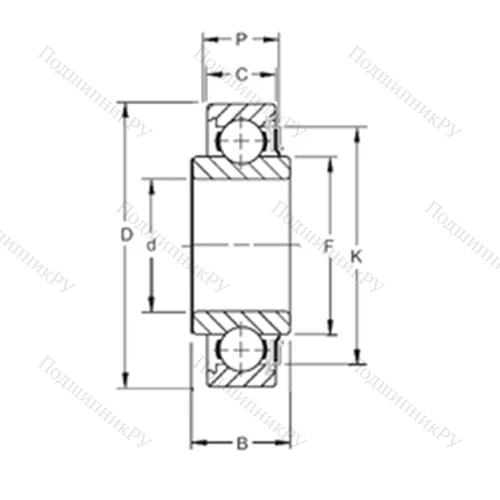 Подшипник шариковый радиальный