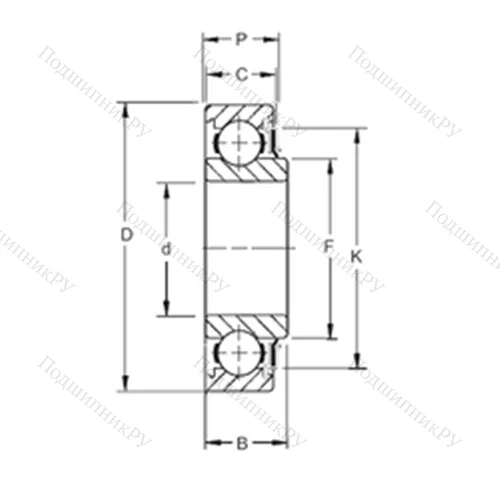 Подшипник шариковый радиальный