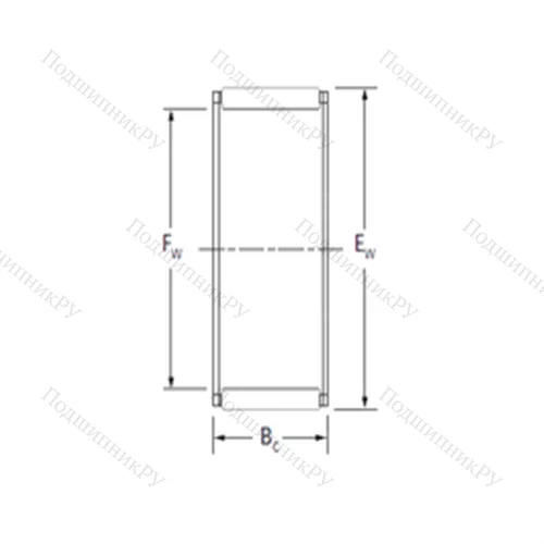 Подшипник игольчатый радиальный RF 354818A-1