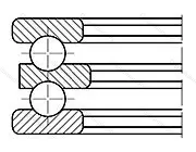 Модификация подшипника 38209Ю1Т размер 35/45x73x37