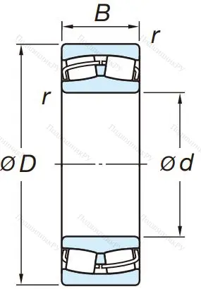 Сферический роликовый подшипник 22320 RZW 33 C 3