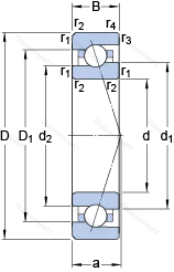 Подшипник 7001 CE/HCP 4A