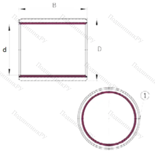 Подшипник скольжения EGB 2525-E 40-B
