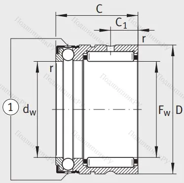 Комбинированный подшипник