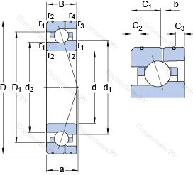 Подшипник 7005 ACE/HCP 4AL