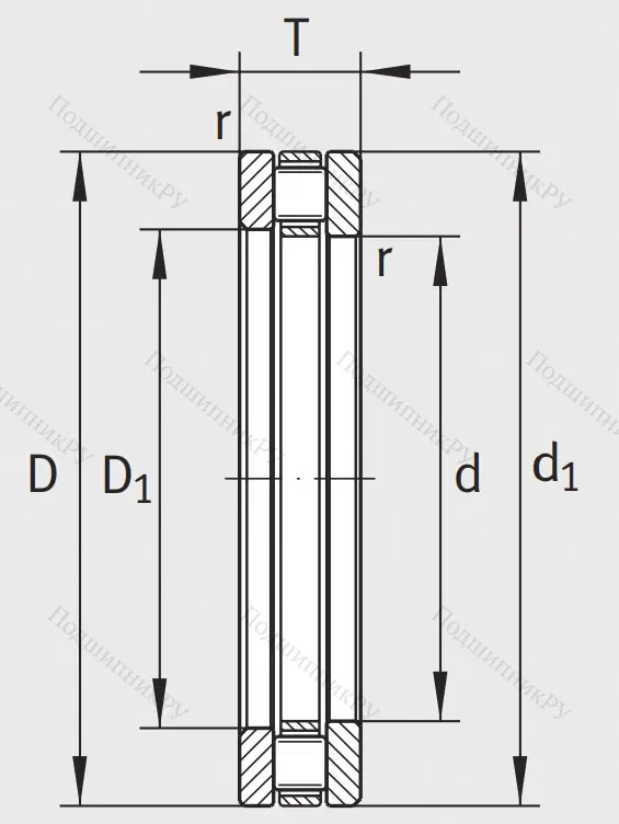 Упорный роликовый подшипник