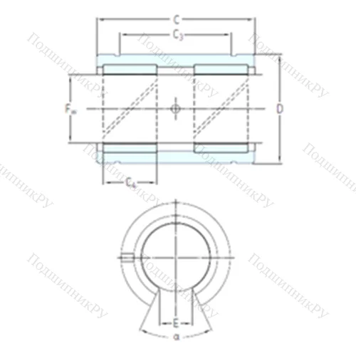 Подшипник скольжения линейный LPAT 40