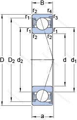 Подшипник S 71903 ACD/P 4A