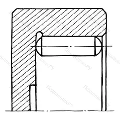 Модификация подшипника 904902У размер 14,723x23,841x13,1