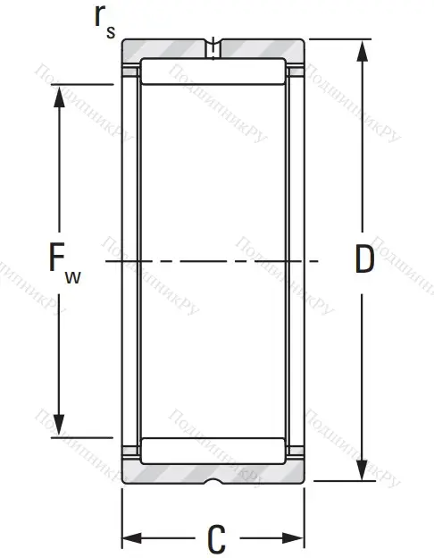 Игольчатый подшипник NK 60/35 A