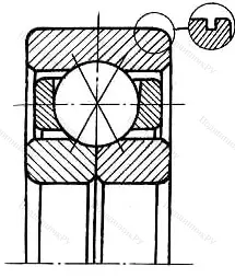 Модификация подшипника 1000948Л размер 240x320x38 ГОСТ 520-89