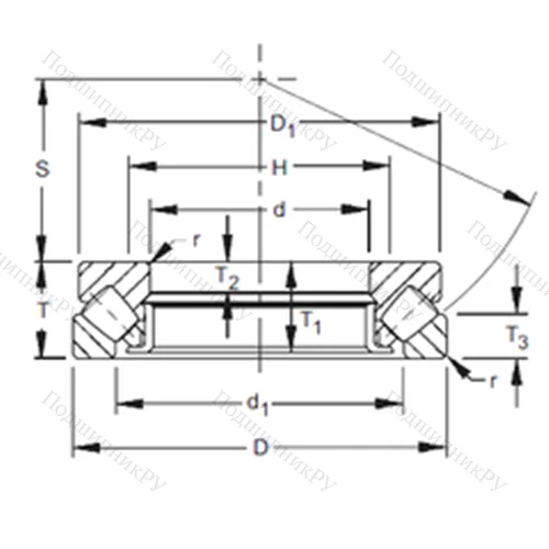 Подшипник роликовый упорно-радиальный 294/630 от производителя  TIMKEN