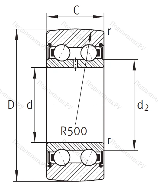Подшипник LR 5201 2Z TVH XL