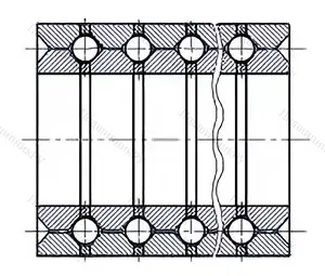 Модификация подшипника 128721К2 размер 105x165x505,5