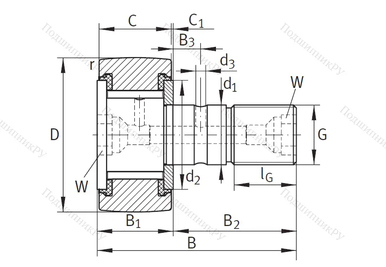 Подшипник KRV 19 PP A