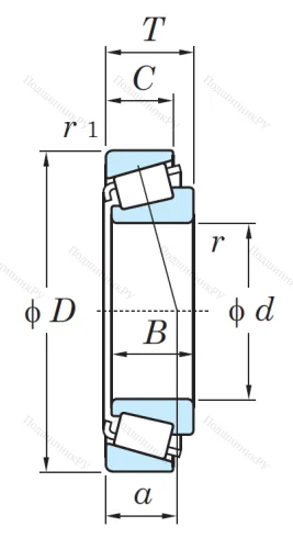 Конический роликовый подшипник HI-CAP 32208 JR от производителя  KOYO