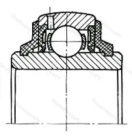 Подшипник  890208 размер 40x80x21/39