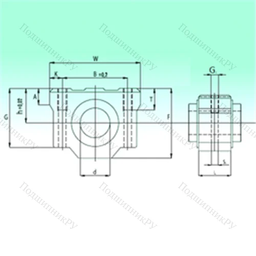 Подшипник шариковый линейный SCV 50-UU AS от производителя  NBS