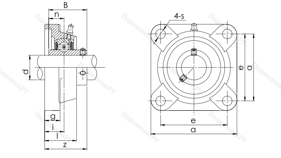 Подшипниковый узел UCF 209
