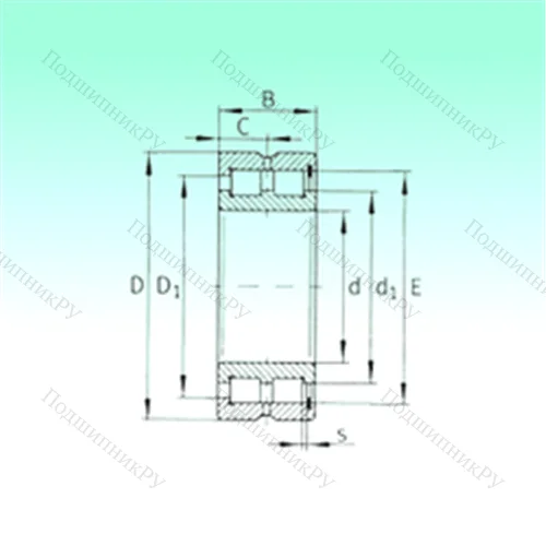 Подшипник роликовый радиальный