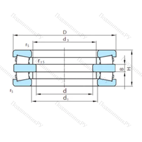 Подшипник роликовый упорный  912-11