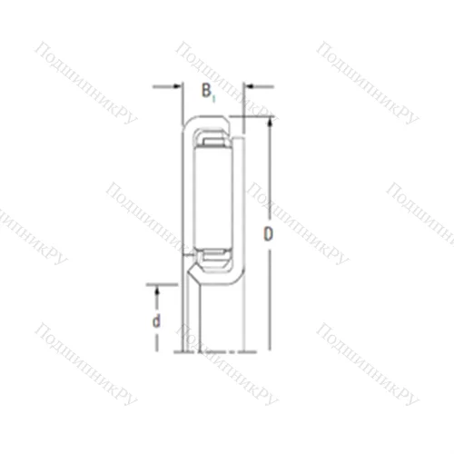 Подшипник игольчатый упорный FNTKF-2849